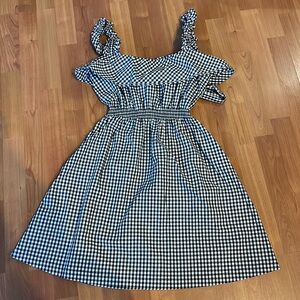 Black and white checkered 7 for all mankind dress